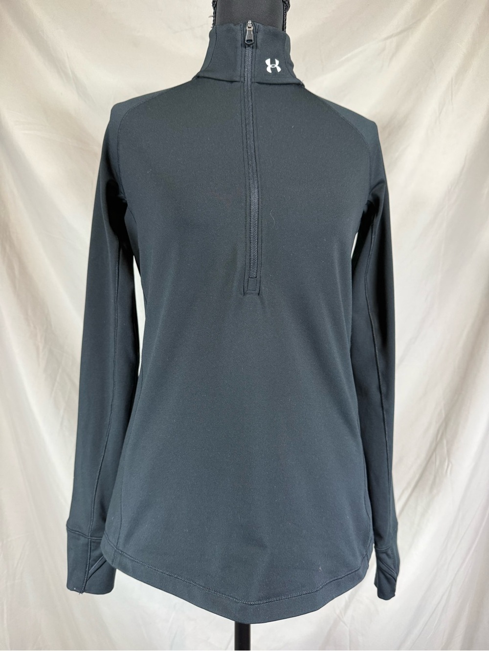 Under Armour ColdGear Half-Zip Athletic Pullover - Black - Small